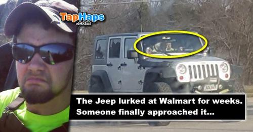 Man Spots Jeep Lurking At Walmart For Weeks, Decides To Approach The Driver
